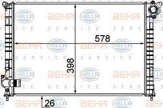 SU RADYATÖRÜ (578X398X26) R50 R53 R52 W10 B16 A (ENO:8MK376749501) resmi