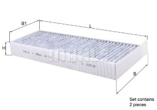 POLEN FİLTRESİ KARBONLU CABİN AİR FİLTER ELEMENT WİTH ACTİVATED CARBON resmi