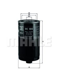 YAĞ FİLTRESİ T4 AAF-ACU-AEN-AEU 90-03 - LT28-35 - LT40-55 82-96 - VOLVO 740-940-960 resmi