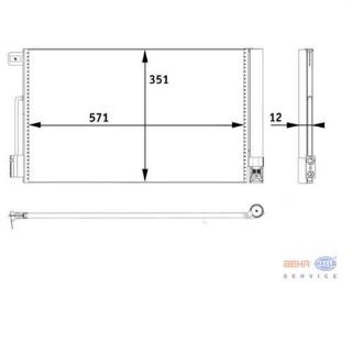 KLIMA RADYATORU (OPEL:CORSA D 1.0 1.2 09-/ FIORINO 1.4 07-) resmi