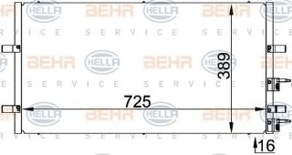 KLIMA RADYATORU (FORD : TRANSIT 2.4 V347 06-) resmi