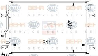 KLIMA RADYATORU (AUDI : A4 - A6 ASN - ALT - BCZ - BFC - BBJ - BFB) 8FC351300-241 resmi