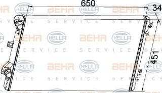 SU RADYATÖRÜ BMY-BLG-BZB-CDAA-BPY-BWA 1,4 TSİ-1,8 TSİ-2,0 FSİ GOLF5-GOLF6-JETTA-PASSAT-A3-LEON 04-13 resmi