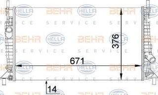SU RADYATÖRÜ CMAX  03> 1.6 16V 1.8 16V 2.0 16V FOCUS II 04> / MAZDA 3 03> 1.4 16V 1.6 16V 2.0 16V MT / S40 resmi