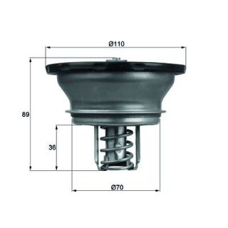 Termostat Volvo-Renault Euro 5 - 82C resmi