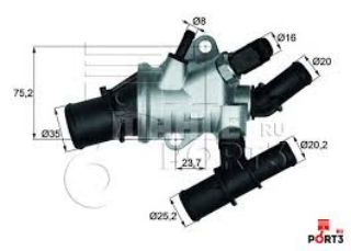 TERMOSTAT KOMPLE 88C ALFA 156 00-05 LANCİA LYBRA SW resmi