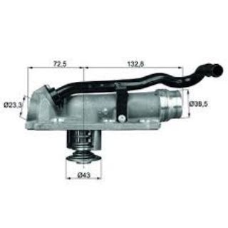 TERMOSTAT KOMPLE BENTLEY CONTINENTAL FLYING SPUR 3W 105C resmi