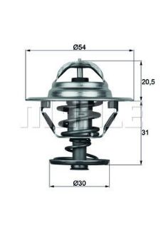 Termostat Volvo 76°C resmi