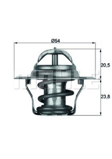 TERMOSTAT BORA-CADDY-GOLF-PASSAT-POLO-T5-SHARAN-OCTAVIA-FABIA-TOLEDO-IBIZA-CORDOBA-A3-A4-A6-TT 87C resmi