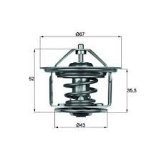 TERMOSTAT BMW 6 E24 75C resmi