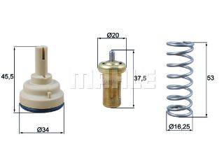 TERMOSTAT KOMPLE 95C GOLF 5-JETTA 11 TİGUAN 07 İBİZA 09 FABİA 10-15 resmi