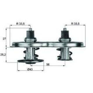 TERMOSTAT SCANIA-DAF 83C CONTALI resmi