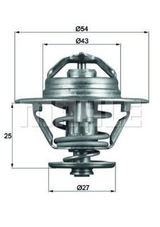 TERMOSTAT 79C DUCATO 94-02 - MASTER 98-01 - BOXER 97 JUMPER 99 2.8D-2.8JTD-DTI resmi