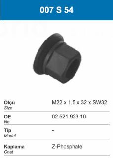 BİJON SOMUNU PULLU M22X1.5X32XSW32 resmi