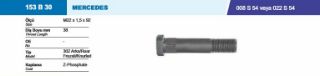 BİJON VE SOMUNU ARKA FREZELI PULLU MERCEDES O302 M22X1.5X26XSW32 resmi