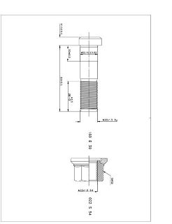 BİJON VE SOMUNU PULLU ARKA PULLU MERSEDES O403 O404 resmi