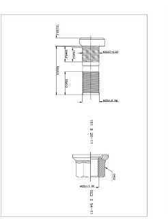 BİJON VE SOMUN MAN TGA YM DİSK FREN (KISA) M22X1.5X63 resmi
