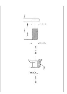 BİJON VE SOMUN SULTAN 125 140 ÖN DİSK FRENLI M18X1.5X55 resmi