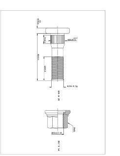 BİJON VE SOMUN DAF F2800 / N2800 / LF / XF / CF M22X1.5X85 resmi