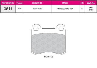 FREN BALATASI ARKA 190 W201 89>93 W202 95>00 W210 96>02 W124 88>93 R170 96>00 resmi