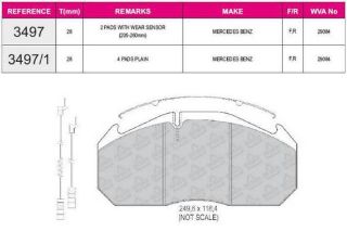 ÖN  FREN BALATA MERCEDES O403 O404 OTOBUS (FISSIZ) / (94 ) resmi