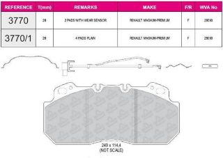 ÖN  FREN BALATA RENAULT MAGNUM PREMIUM (FISLI) / (00 ) resmi