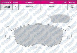 ÖN  FREN BALATASI DOBLO 00> PALİO WEEKEND 1.2.1.6 16V.1.9D 02 / 01> resmi