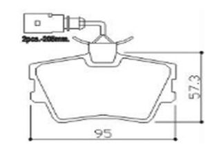 FREN BALATASI ARKA FISLI -AYAR CIVATASIZ- WVA 23980 VOLKSWAGEN TRANSPORTER T4 TRAFİC II OPEL VİVARO 1.9DCI 2.0 01=> resmi