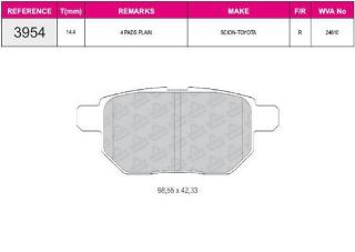 FREN BALATASI ARKA WVA 24610  TOYOTA  COROLLA 1.6 16V 06-> AURIS 1.6WTI 07-> YARİS 1.0 06-> resmi