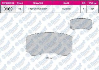 FREN BALATASI ARKA WVA24276 PICANTO I10 08-11 resmi