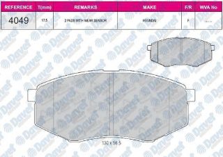 ÖN  FREN BALATASI IX20 10> resmi