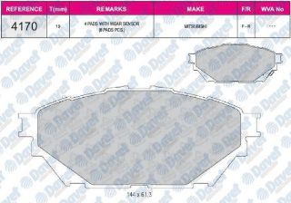 ÖN  / ARKA FREN BALATASI FUSO CANTER TFB75 TFB85 EURO5 10> TEMSA PRESTIJ 10> resmi