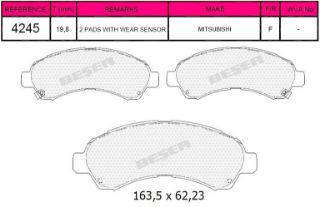 ARKA FREN BALATASI CANTER 300 TFA35 resmi