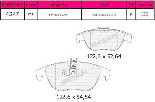 FREN BALATASI ARKA X204 08>15 W204 07>14 S204 07>14 C207 11>16 A207 10>16 resmi