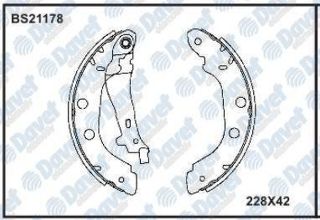 PABUÇLU BALATA BS21178 KANGO 1.5 DCI 1.9 DCI (BÜYÜK) resmi