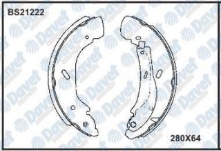 ARKA FREN BALATASI PABUCLU FORD TRANSİT V184 00-> 280X64MM resmi