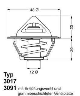 TERMOSTAT 92C CORSA B ASTRA F VECTRA A COMBO B resmi