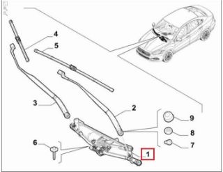 ÖN  SİLECEK MEKANİZMASI MOTORSUZ EGEA 15> resmi