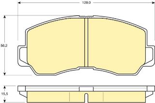 ÖN  FREN BALATASI L300 MINIBUS 1987 1994 L200 1986 1993 GALANT 2.0 1980 1984 PAJERO 2.5 1983 1991 resmi