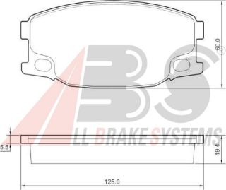 ÖN  FREN BALATASI MİTSUBİSHİ CANTER FE659 3,9 FE649 3,9 01>09 resmi