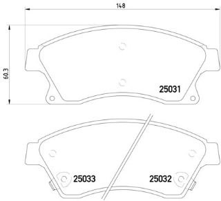ÖN  FREN BALATASI 15 INCH ASTRA J CRUZE AVEO T300 resmi
