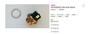 FAN MÜŞÜRÜ 20020 R9 R11 FLASH YARI AÇIK KIŞLIK 7700618658 92* 82* resmi