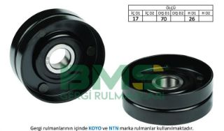 ALTERNATÖR GERGİ RULMANI ESCORT 1.3 1.4 1.6 VECTRA B POLO 1.4 1.6 FREELANDER 2.0D resmi