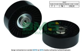 ALTERNATÖR GERGİ RULMANI CADDY-GOLF3-PASSAT-POLO-T4-A6 1.9-2.5 TDI 1990-1997 1Y-1Z-AAZ-ABL-AFN-ACV resmi