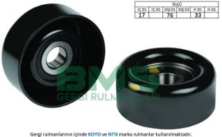 ALTERNATÖR GERGİ RULMANI STAREX SORENTO H1 CRDI 01> 140 170 HP resmi