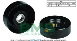 ALTERNATÖR GERGİ RULMANI HONDA CİVİC VIII 1.4 05 JAZZ 1.2-1.3 02-08 DEMİR resmi