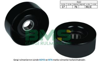ALTERNATÖR GERGİ RULMANI FİESTA V MONDEO S MAX TANSIT 1.8 16V / 2.0 16V / 2.3 / 2.3 16V 00> resmi