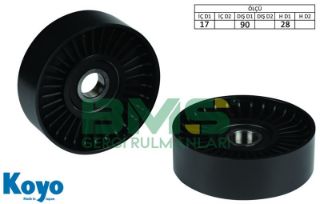 KAYIŞ GERGİ RULMANI W203 02>07 CL203 02>08 W204 07>14 C209 02>09 W211 02>08 R171 04>11 resmi