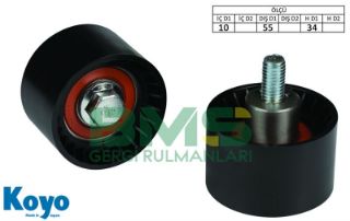ALTERNATÖR GERGİ RULMANI 12X55X34 6203 / 14 PLASTIK (PLASTIC) HYUNDAİ TERRACAN KİA BONGO CARNİVAL 2.9 resmi