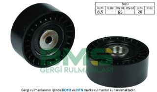 ALTERNATÖR GERGİ RULMANI TOUAREG-A4-A5-A6-A8-Q5-Q7 2.7-3.0TDI 2004 CGLC-BKS-BMK-BUN resmi